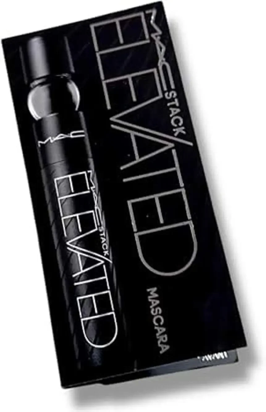 MAC Stack Mascara, Black, Elevated Volume, Mini, .1 oz 2pack